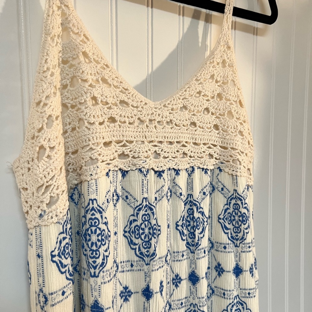 Flying Tomato | Crochet Top Maxi Dress | L